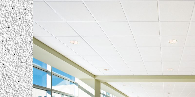 Armstrong Ceilings Dune 24" x 24" x 5/8" Tegular Ceiling Tile, White, SKU 1774