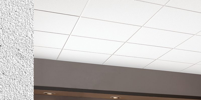 Armstrong Ceilings 24-in x 24-in Mesa 12-Pack White Smooth 9/16-in Drop Acoustic Panel Ceiling Tiles