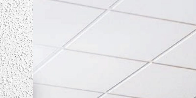Armstrong Ceilings 48-in x 24-in Georgian 12-Pack White Textured 15/16-in Drop Acoustic Panel Ceiling Tiles