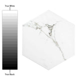 Merola Tile Timeless Calacatta Hex 8-5/8 in. x 9-7/8 in. Porcelain Floor and Wall Tile (11.56 sq. ft. / Case)