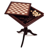Hey! Play! Wooden Chess and Backgammon Table Set