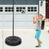 Hey! Play! Portable Tetherball Complete Outdoor Game Set with Base, Ball, Pump, Cord & Stakes