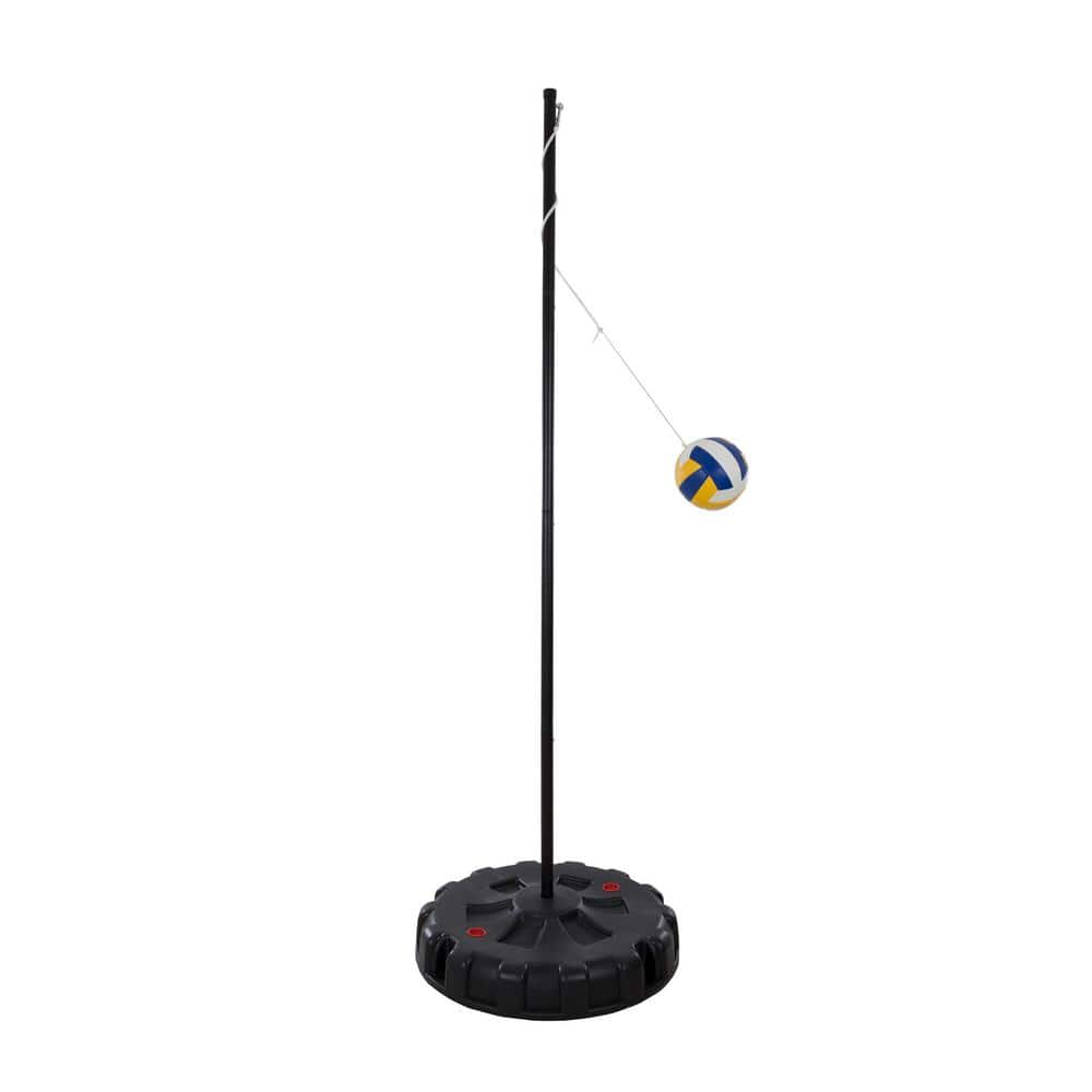 Hey! Play! Portable Tetherball Complete Outdoor Game Set with Base, Ball, Pump, Cord & Stakes