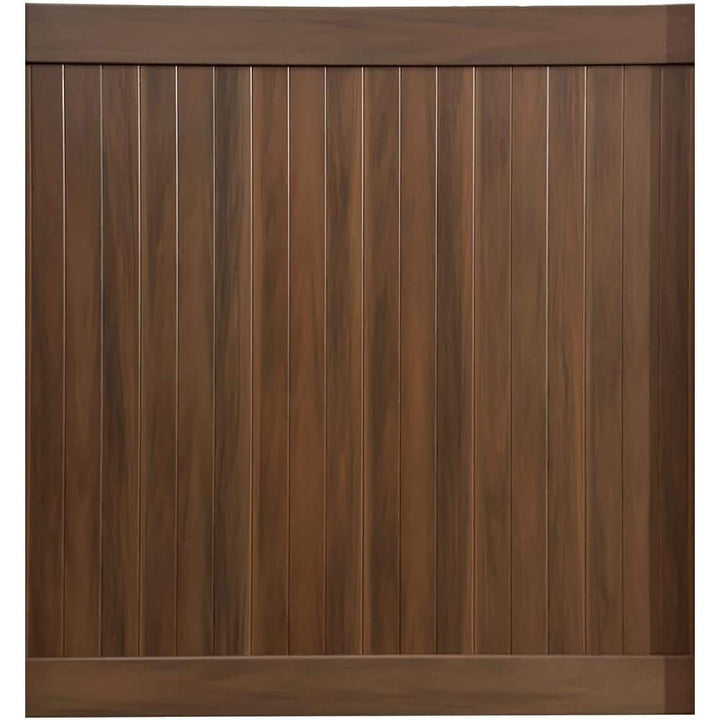 CREATIVE SURFACES 6 ft. x 6 ft. Woodgrain Hickory Vinyl Privacy Fence Panel