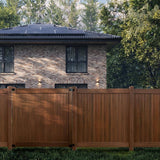CREATIVE SURFACES Woodgrain Vinyl Hickory Fence Post with Aluminum Insert, 5x5x8 ft.
