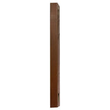 CREATIVE SURFACES Woodgrain Vinyl Hickory Fence Post with Aluminum Insert, 5x5x8 ft.