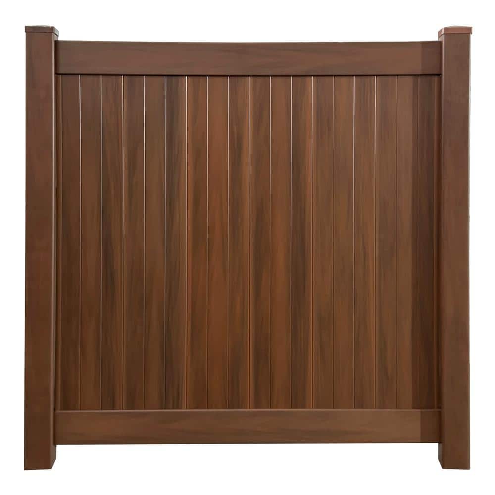Creative Surfaces 5x5x8 ft Woodgrain Vinyl Hickory Fence Post