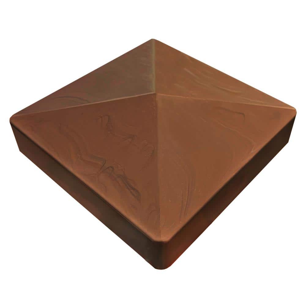 Creative Surfaces 5x5x8 ft Woodgrain Vinyl Hickory Fence Post