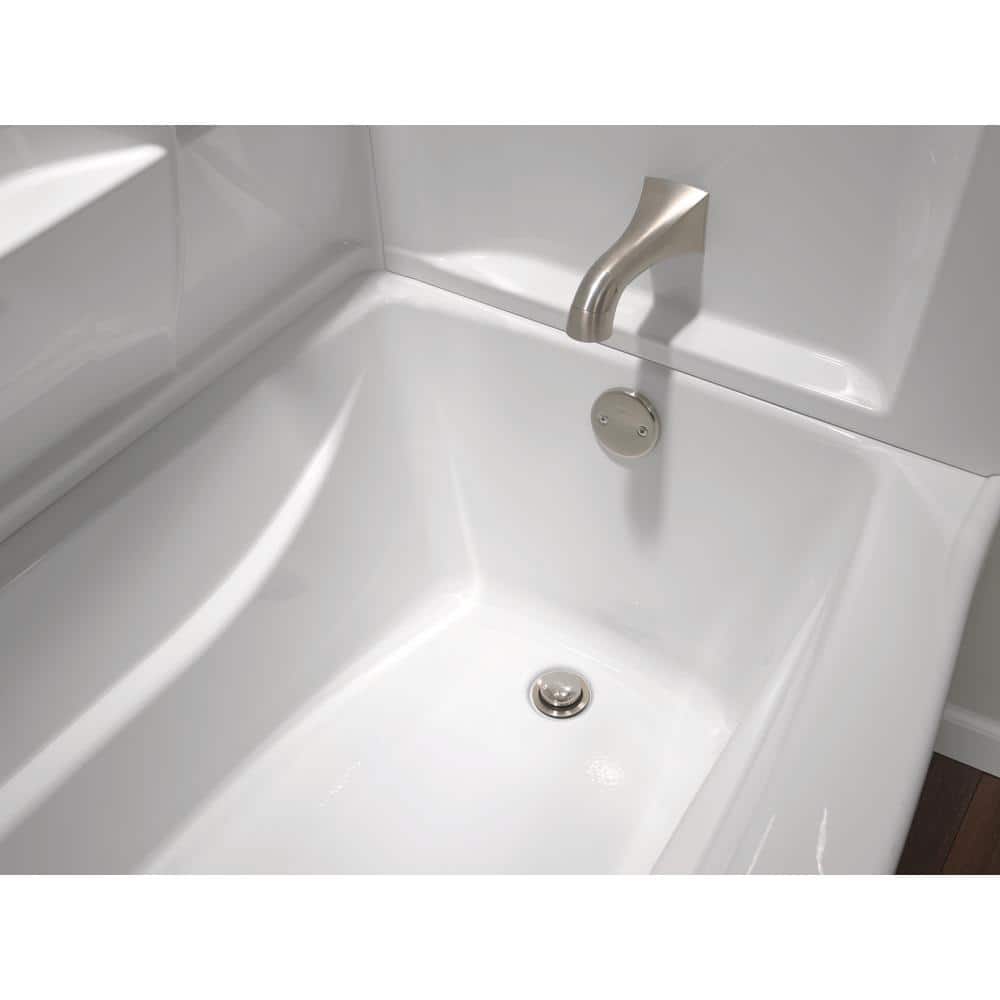 Delta Classic 500 Curve 60 in. x 32 in. Soaking Bathtub with Right Drain in High Gloss White
