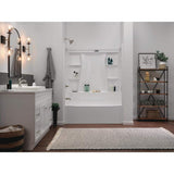 Delta Classic 500 60 in. x 30 in. Alcove Left-Drain Bathtub and 3-Piece Wall Surrounds, High Gloss White