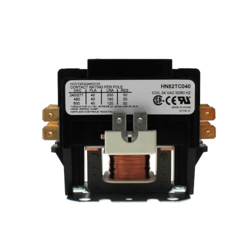 Carrier HN52TC040 contactor - detail view (Voltage: 24V; Product Type: Contactor)