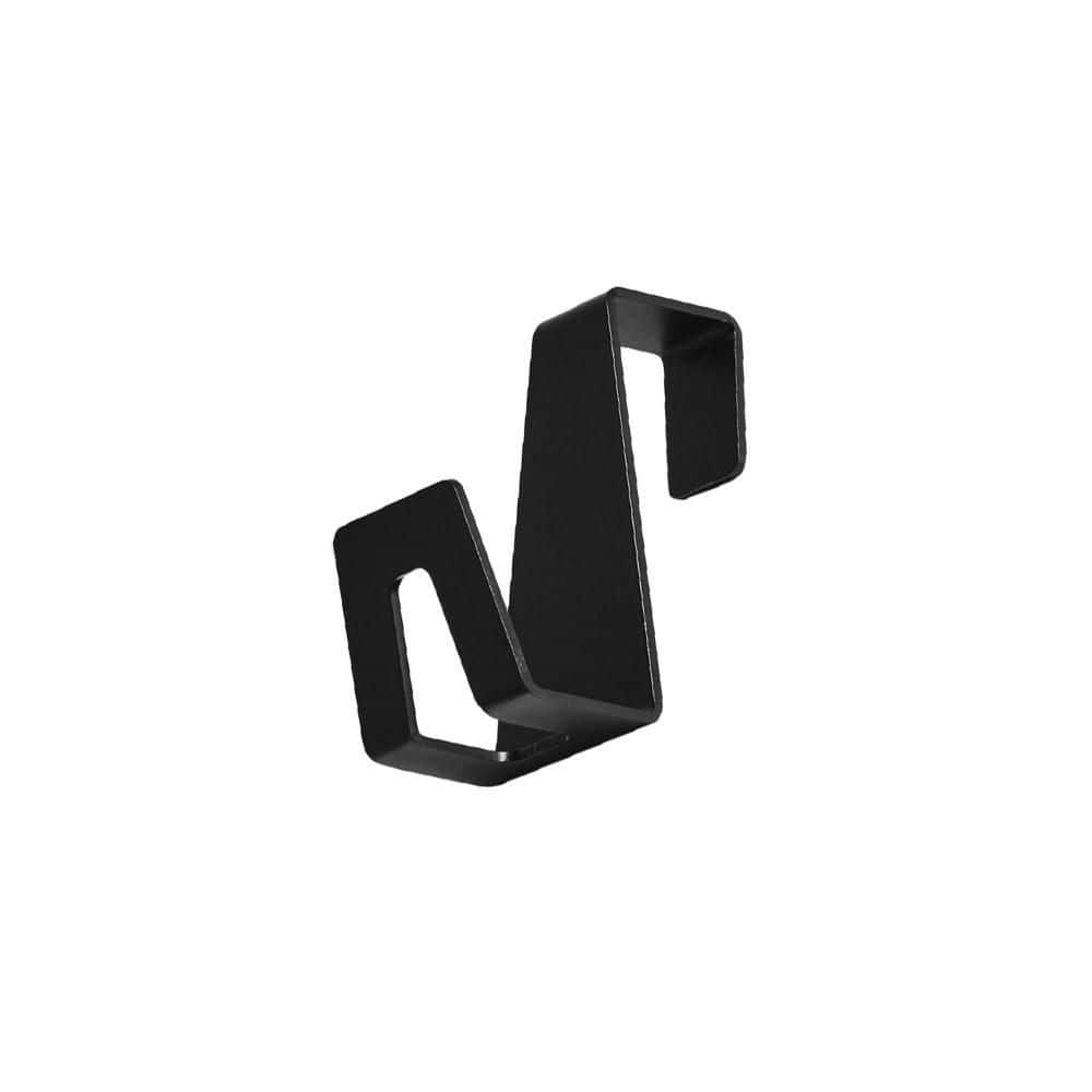 HOFT 3 in. Black Steel Hooks (2-Pack)