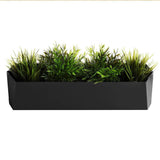 HOFT 24 in. Black Large Steel Planter