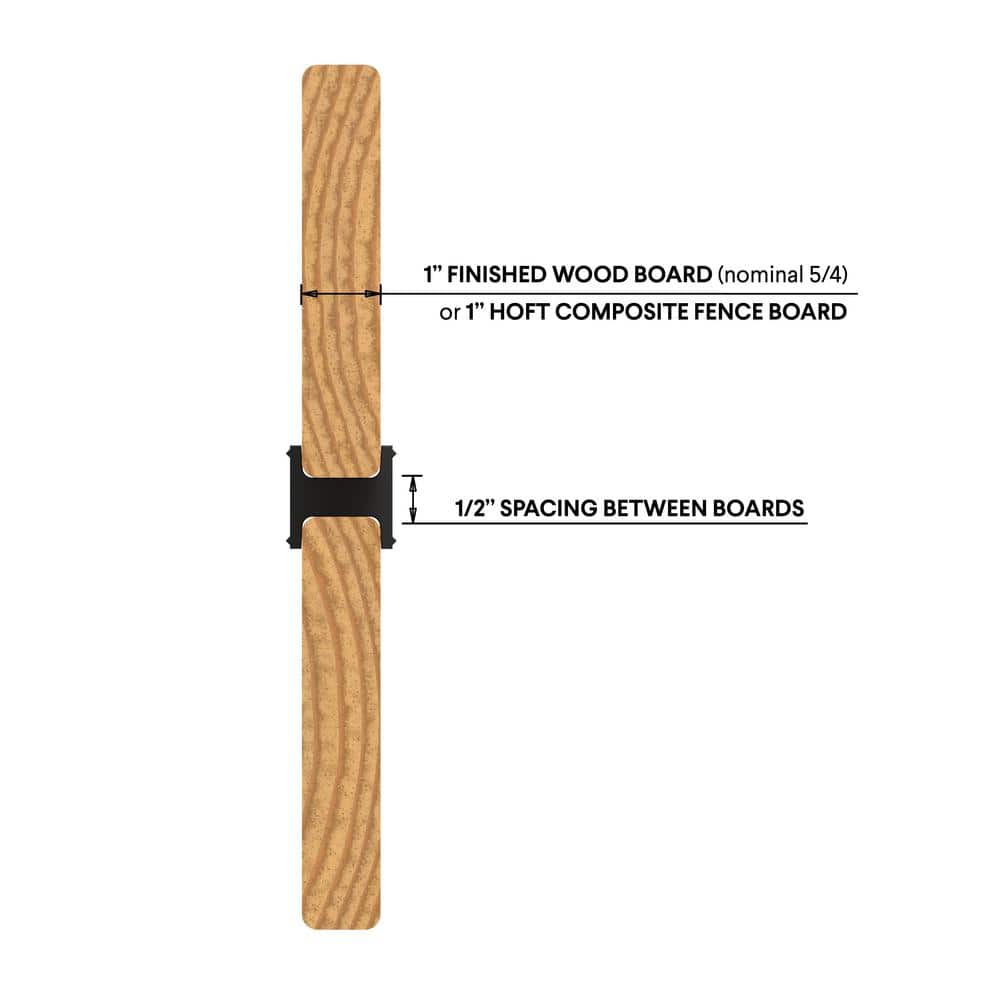 HOFT Extra 1 in. Thick Board Spacers 1/2-in Spacing (12-Pack)