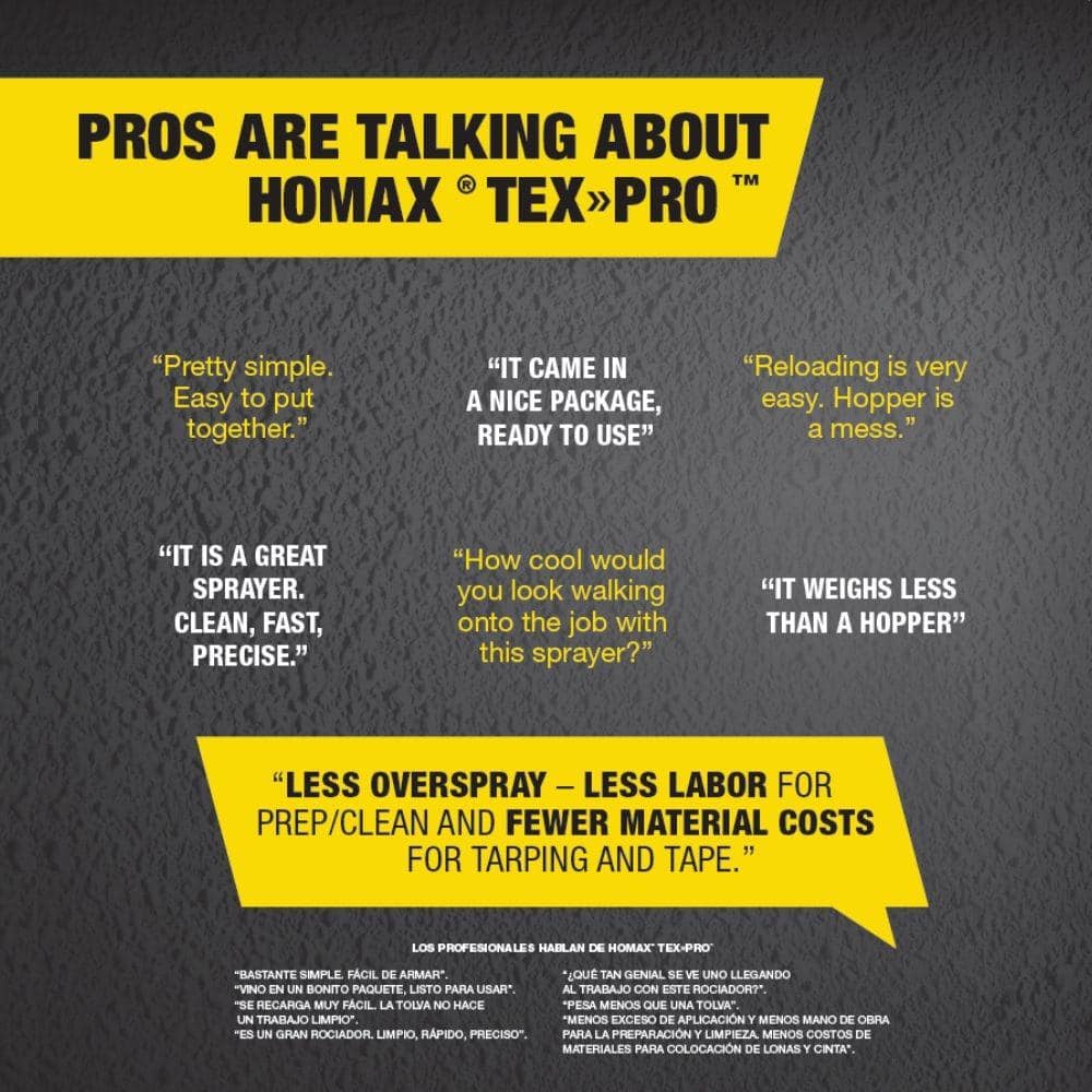 Homax TexPro Texture System Sprayer with Durable Carry Case