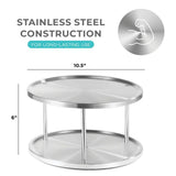 Home it 2-Tier Lazy Susan Turntable 360°
