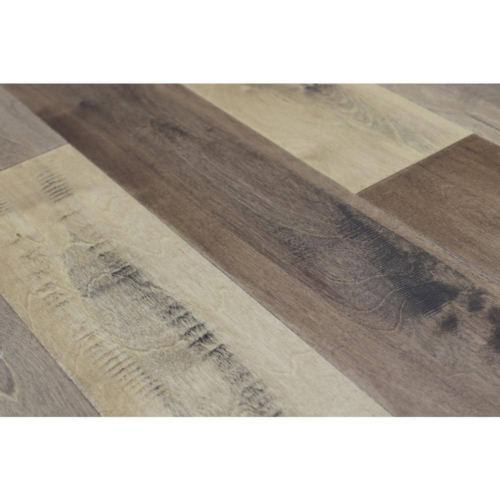OptiWood Homestead Birch 2/7 in. T x 5 in. W Click Lock Hand Scraped Engineered Hardwood Flooring (16.7 sq.ft./case)