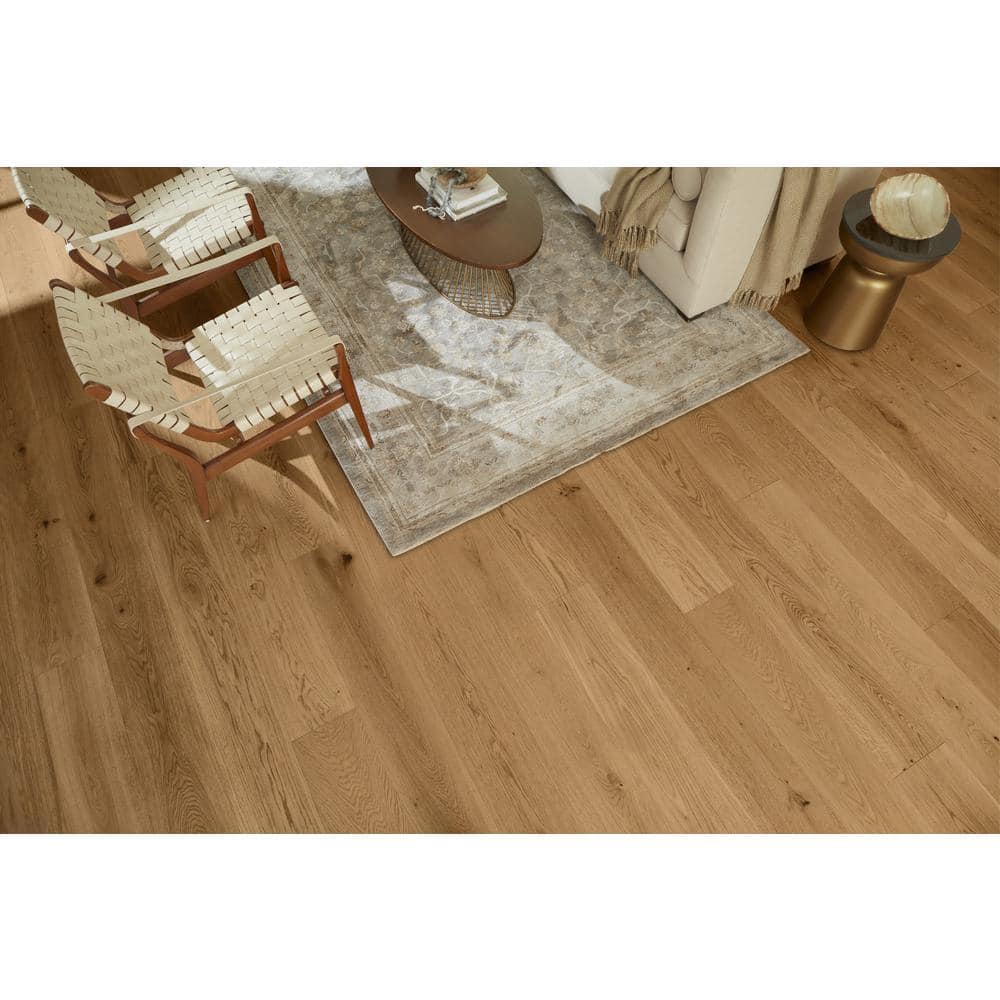 ASPEN FLOORING Honey Comb Hickory 9/16 in T x 8.66 in. W Tongue and Groove Wire Brushed Engineered Hardwood Flooring (31.25 sqft/case)