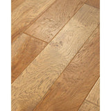 Shaw Canyon Honey Hickory 3/8 In. T X 6.3 in. W Tongue and Groove Scraped Engineered Hardwood Flooring (30.48 sq.ft./case)