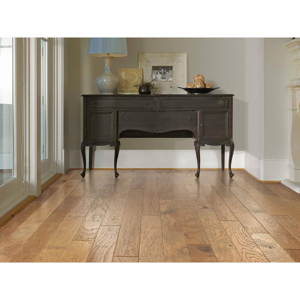 Shaw Canyon Honey Hickory 3/8 in. T X 6.3 in. W Tongue and Groove Engineered Hardwood Flooring (34.96 sq.ft./case)