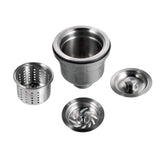 HOUZER Hi-Capacity Deep Basket Strainer 190-9300 for Utility Sinks