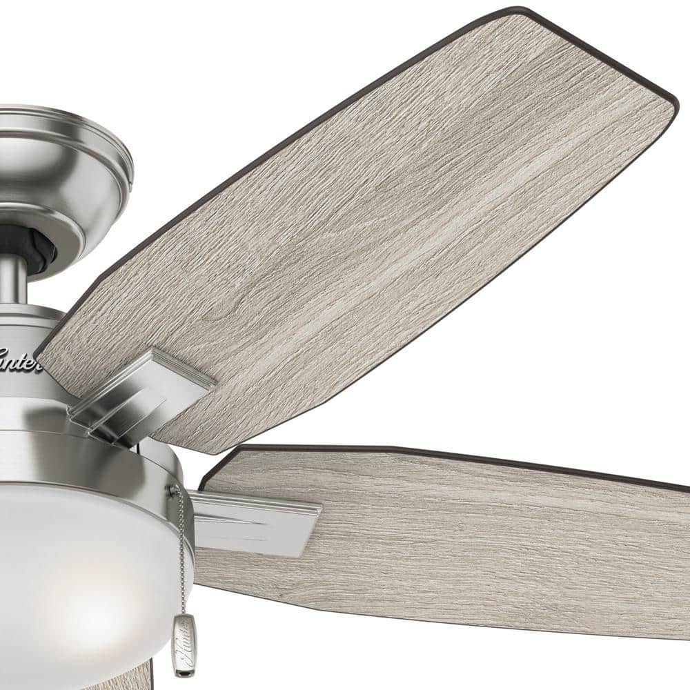 Hunter Antero 46 in. LED Indoor Brushed Nickel Ceiling Fan with Light