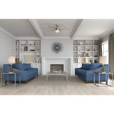 Hunter Antero 46 in. LED Indoor Brushed Nickel Ceiling Fan with Light