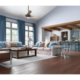 Hunter Apache WiFi-Enabled 54-in Matte Silver Indoor Smart Ceiling Fan with Remote, 3-Blade