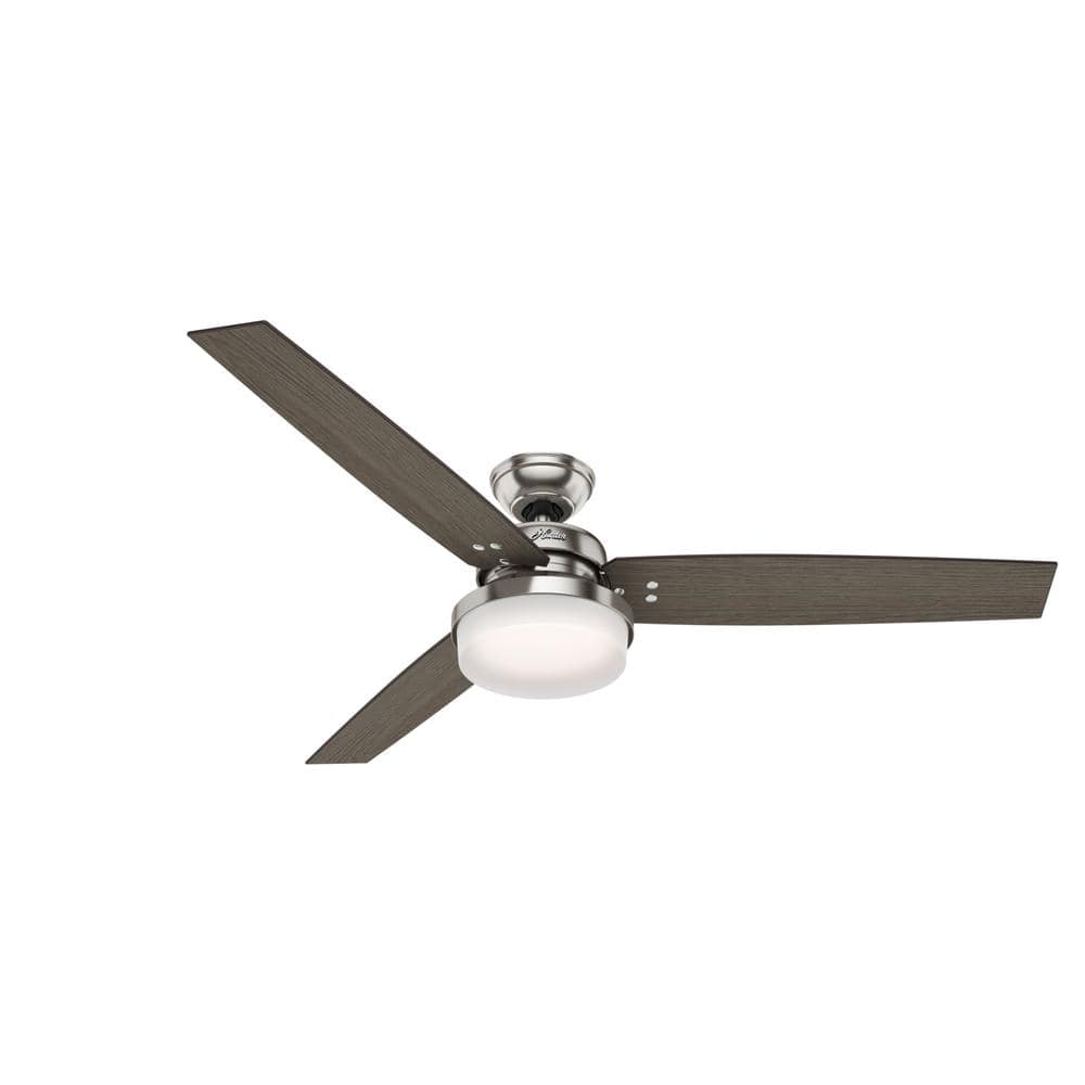 Hunter Sentinel 60-in Fresh White LED Indoor Ceiling Fan with Remote, 3 Blades