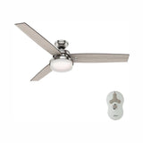 Hunter Sentinel 60-in Fresh White LED Indoor Ceiling Fan with Remote, 3 Blades