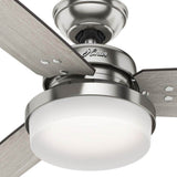 Hunter Sentinel 60-in Fresh White LED Indoor Ceiling Fan with Remote, 3 Blades