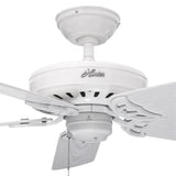 Hunter Bridgeport 52-in White Indoor/Outdoor Ceiling Fan, 5-Blade