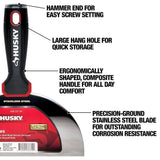 DEWALT 8 in. Stainless Steel Hammer-End Joint Knife with Soft Grip Handle