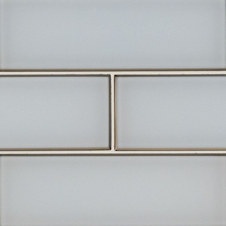 MSI Ice Bevel 4 in. x 12 in. Matte Glass White Subway Tile (5 sq. ft./case)