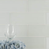 MSI Ice Glossy 4 in. x 12 in. Glass White Subway Tile (2 sq. ft. / Case)
