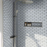 MSI Ice Bevel Subway 11.73 in. x 11.73 in. x 8 mm Glass Blend Mesh-Mounted Mosaic Tile (9.6 sq. ft. / Case)