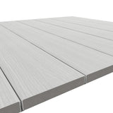 NewTechWood 1 in. x 6 in. x 8 ft. Icelandic Smoke White Solid Composite Decking Board, UltraShield Natural Cortes