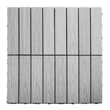 NewTechWood UltraShield Naturale 1 ft. x 1 ft. Quick Deck Outdoor Composite Deck Tile Sample in Icelandic Smoke White