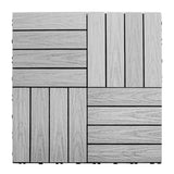NewTechWood UltraShield Naturale 1 ft. x 1 ft. Quick Deck Outdoor Composite Deck Tile Sample in Icelandic Smoke White