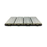 NewTechWood UltraShield Naturale 1 ft. x 1 ft. Quick Deck Outdoor Composite Deck Tile Sample in Icelandic Smoke White