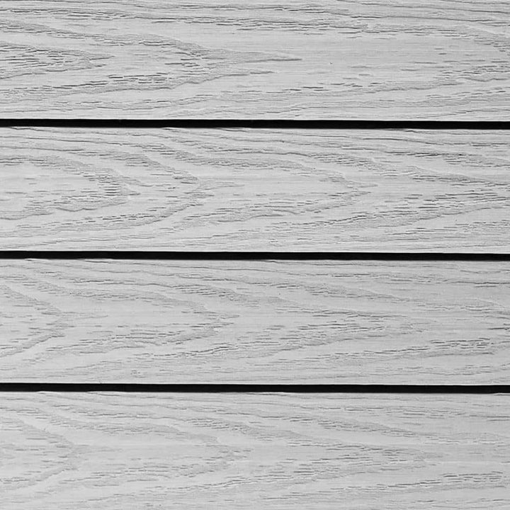 NewTechWood UltraShield Naturale 1 ft. x 1 ft. Quick Deck Outdoor Composite Deck Tile Sample in Icelandic Smoke White