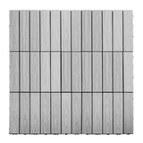 NewTechWood UltraShield Naturale 1 ft. x 1 ft. Quick Deck Outdoor Composite Deck Tile Sample in Icelandic Smoke White