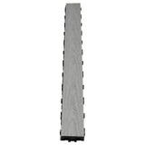 NewTechWood UltraShield Naturale 3 in. x 3 ft. Quick Composite Single Slat Deck Tile in Icelandic Smoke White (4-Pieces Per Box)