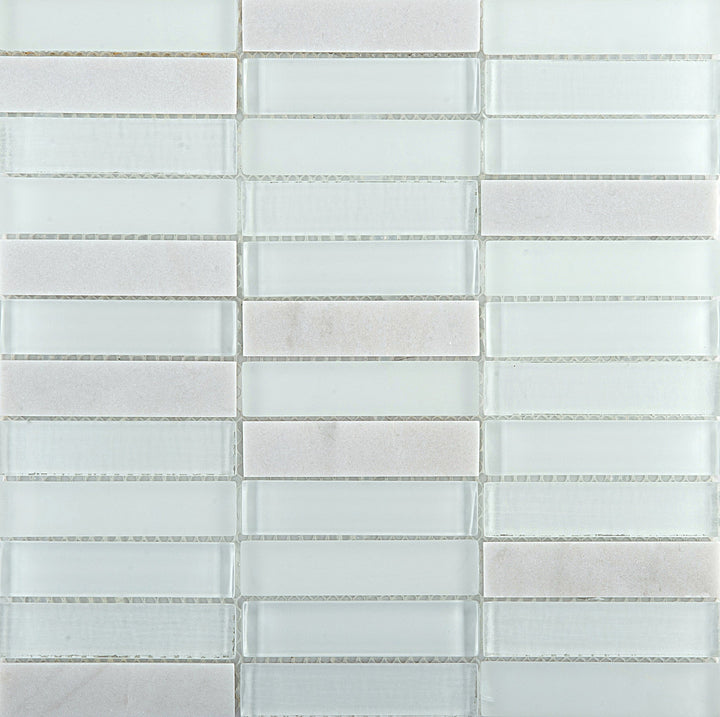 Emser Illumina 11-Pack Halo Stone and Glass Border Tile (12-in x 12-in)