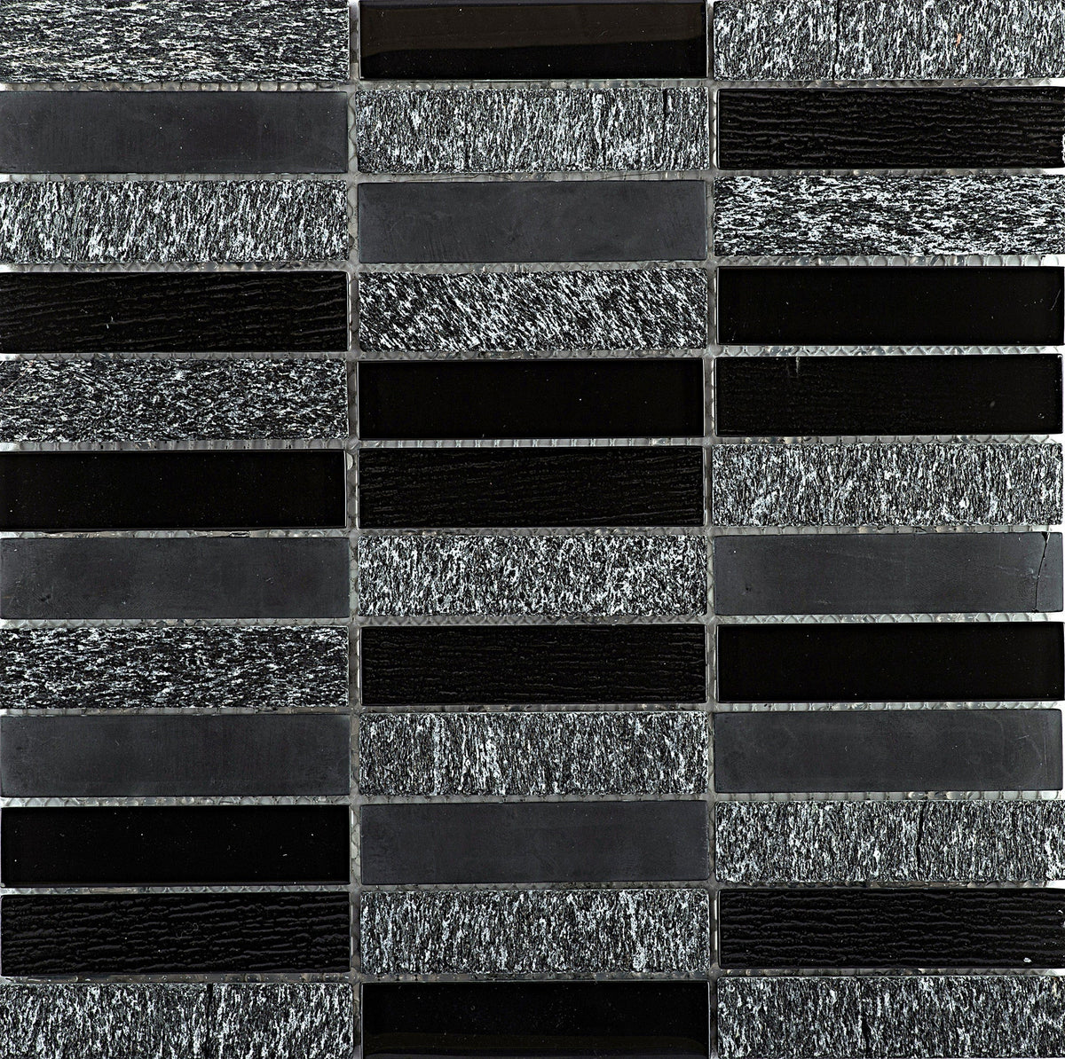 Emser Illumina 11-Pack Halo Stone and Glass Border Tile (12-in x 12-in)