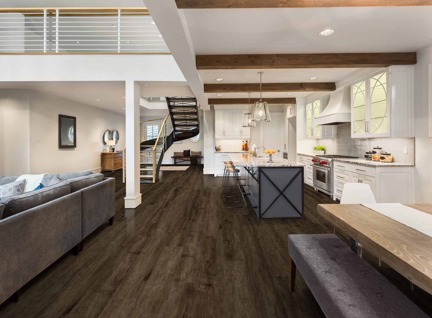CALI Longboards Vinyl Pro Offshore Oak 9-in Wide x 8-mm Thick Waterproof Interlocking Luxury Vinyl Plank Flooring (26.62-sq ft)
