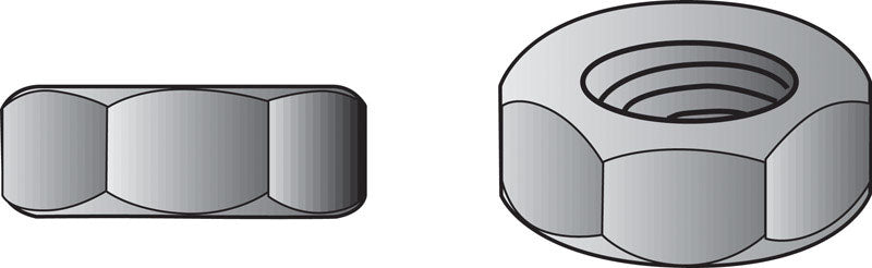 Hillman 3/4 in.-10 Zinc-Plated Steel USS Hex Nut, 210-Pack