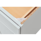 Diamond NOW Arcadia 15-in W x 35-in H x 23.75-in D TrueColor White Door and Drawer Base Stock Cabinet