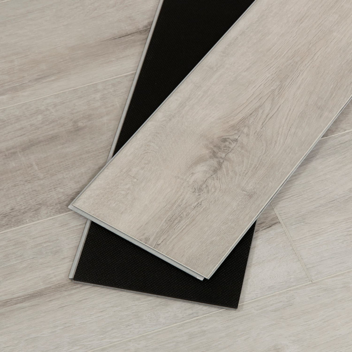 CALI Sample – Cali Vinyl White Aspen Luxury Vinyl Plank, 48 in x 7.25 in, 6.5 mm