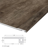 CALI Offshore Oak 1.39-in x 72.83-in Vinyl Floor Threshold